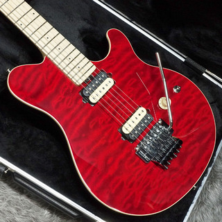 MUSIC MAN KID Limited AXIS Trans Red Quilted Maple Top Matching Head