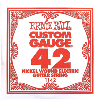 ERNIE BALL 1142 エレキギター弦 ニッケルワウンド 042 【バラ弦1本】