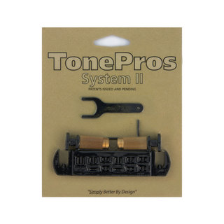 TONE PROS AVT2P-B Wraparound Bridge ブラック ギター用ブリッジ