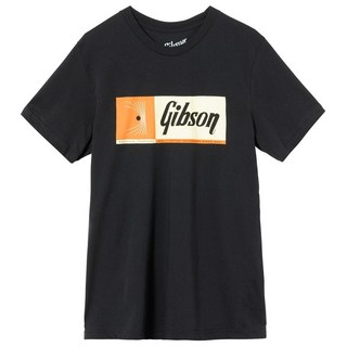 Gibson Quality Fretted Instruments Tee (Vintage Black) 【GA-TEE-QFI-BLK-XL】