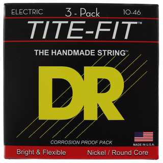 DR MT-10-3PK MEDIUM TITE-FIT エレキギター弦 3セットパック