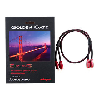 Audioquest 【中古】 audioquest オーディオケーブル GOLDEN GATE 0.6M 両側RCA オーディオクエスト ゴールデンゲート