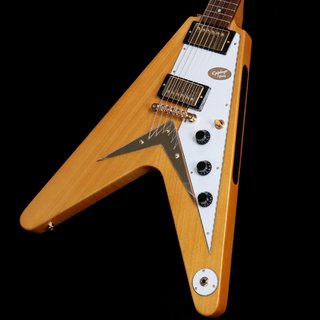 EpiphoneInspired by Gibson Custom 1958 Korina Flying V (White Pickguard) Aged Natural [2.67kg]【池袋店】