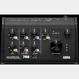 KORG microAUDIO 722 / ANALOGUE FILTER & AUDIO INTERFACE 【1月24日発売】