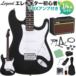 LEGEND LST-Z BKBK エレキギター 初心者14点セット 【VOXアンプ付き】
