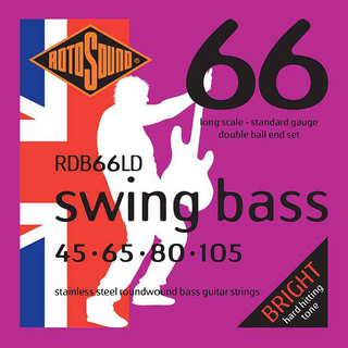 ROTOSOUND Swing Bass 66 Standard Stainless Steel Roundwound, RDB66LD (.045-.105)