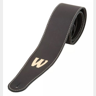Warwick Teambuilt Genuine Leather Bass Strap Black Gold Embossing【Made in Germany】