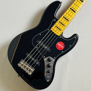 Squier by Fender Classic Vibe ’70s Jazz Bass V Maple Fingerboard Black エレキベース5弦【現物画像】4.47kg