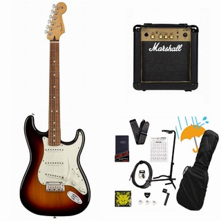 FenderPlayer Series Stratocaster 3 Color Sunburst Pau Ferro Marshall MG10アンプ付属エレキギター初心者セッ