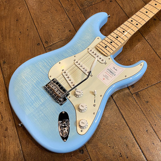 Fender 2024 Collection Made in Japan Hybrid II Stratocaster Flame Celeste Blue