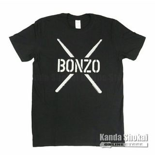 Promuco John Bonham T-Shirt BONZO STENCIL, Black, Extra Large