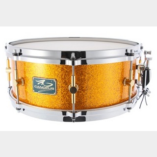 canopus The Maple 5.5x14 Snare Drum Gold Spkl