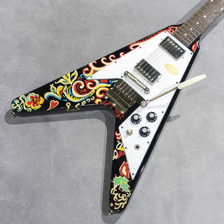 Epiphone Inspired by Gibson Custom Jimi Hendrix "Love Drops" Flying V Ebony