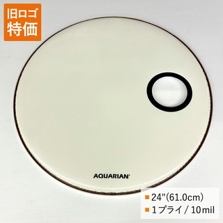 AQUARIAN ドラムヘッド SMPTCC-24W 24インチサイズ Gloss White アクエリアン