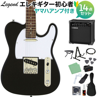 LEGEND LTE-Z BK エレキギター 初心者14点セット 【ヤマハアンプ付き】 【WEBSHOP限定】