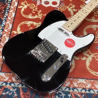 Squier by Fender SONIC TELECASTER Maple Fingerboard White Pickguard Black 【現物画像】