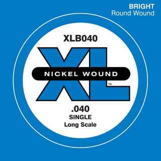D'Addario XLB040 ベース弦 XL Nickel Wound Long Scale 040 【バラ弦1本】