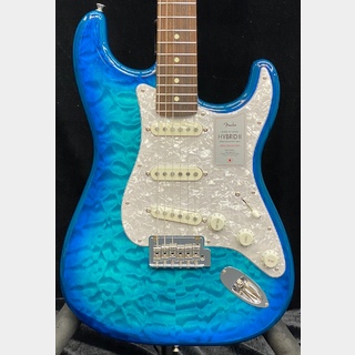 Fender 2024 Collection Made In Japan Hybrid II Stratocaster -Quilt Aquamarine/Rosewood-【JD23029866】