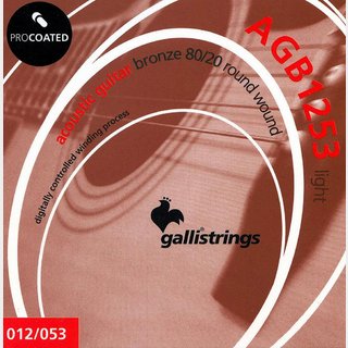 Galli Strings AGB1253 Light 80/20 Bronze アコースティックギター弦 .012-.053【WEBSHOP】