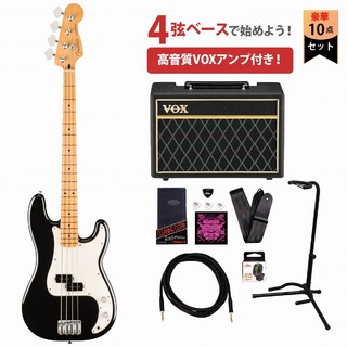 Fender Player II Precision Bass Maple Fingerboard Black フェンダー VOXアンプ付属エレキベース初心者セット【W