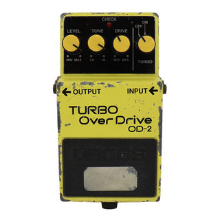 BOSS 【中古】ターボオーバードライブ エフェクター BOSS OD-2 TURBO OverDrive Made in Japan ボス