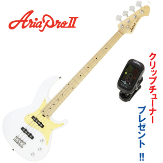 Aria Pro II クリップチューナー・プレゼント!｜AriaProII / RSB-618/4 WH (ホワイト) ・メイプル指板