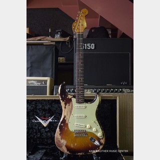 Fender Custom Shop1963 Stratocaster Super Heavy Relic ～Super Faded Aged 3-Color Sunburst Sparkle～