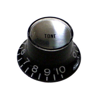 MontreuxMetric Reflector Knob Tone BK (Silver Top) No.8854 ギターパーツ