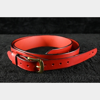 BEAR STRAPS Slimline Classic Red / Brass 【手作り本格レザー】