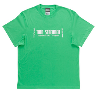 Ibanezアイバニーズ IBAT010S TUBE SCREAMERデザイン Tシャツ グリーン Sサイズ