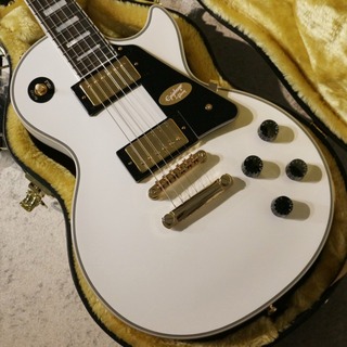 Epiphone Inspired by Gibson Custom Les Paul Custom ~Alpine White~ 【3.95kg】【Gibsonヘッド、USAピックアップ】