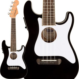 Fender AcousticsFULLERTON STRAT UKE (Black) 【お取り寄せ)