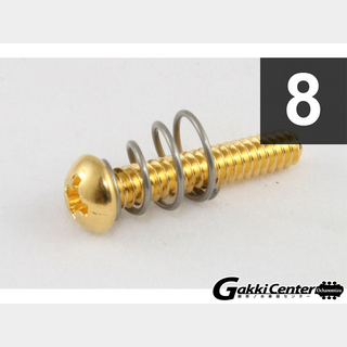 ALLPARTS Pack of 8 Gold Single Coil Pickup Screws/7542