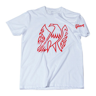 Gibson GA-FBWMSM White Firebird Tシャツ Sサイズ