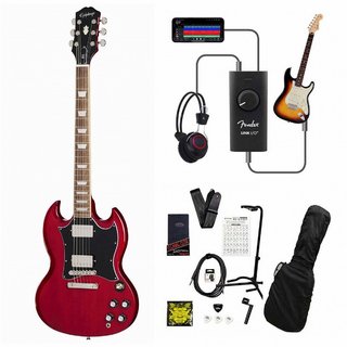 Epiphone Inspired by Gibson SG Standard Cherry 録音＆セッションで上達！Fender Link I/O付き13点セット【WEBSHO