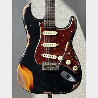 Fender Custom ShopLimited Edition 1961 Stratocaster Heavy Relic Aged Black over 3-Color Sunburst