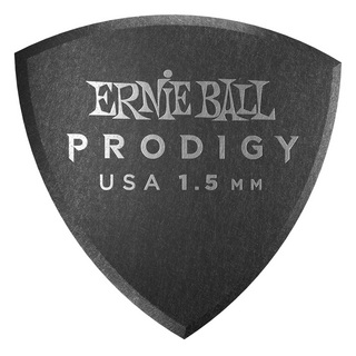 ERNIE BALLアーニーボール 9332 1.5mm Black Large Shield Prodigy Picks 6-pack ギターピック