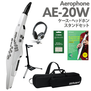 Roland AE-20W ケース ヘッドホン 専用スタンド ガイドブックセット エアロフォン 2023年新カラー