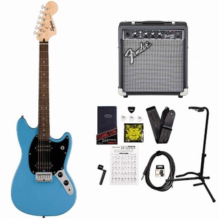 Squier by Fender Sonic Mustang HH Laurel Fingerboard Black Pickguard California Blue FenderFrontman10Gアンプ付属エレ