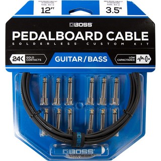 BOSSBCK-12 『Pedalboard cable kit, 12connectors, 3.6m』～ソルダーレスケーブル～