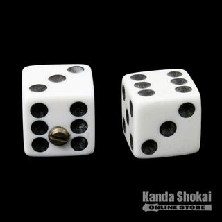 ALLPARTSPK-3250-025 Set of 2 Unmatched Dice Knobs, White [5116]