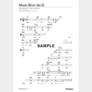 楽譜 Moon River（in F）