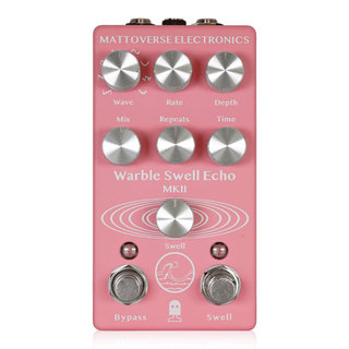 Mattoverse Electronicsマットバースエレクトロニクス Warble Swell Echo MKII Pink ディレイ ギターエフェクター