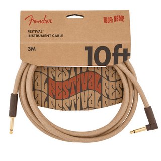 FenderFestival Hemp Instrument Cables 10FT S/L 約3メートル ケーブル フェンダー【梅田店】