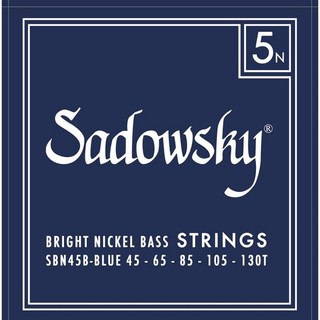 SadowskyELECTRIC BASS STRINGS Bright Nickel 5ST(45-130T) SBN45B/Blue