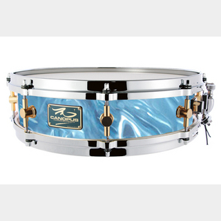 canopus The Maple 4x14 Snare Drum Aqua Satin