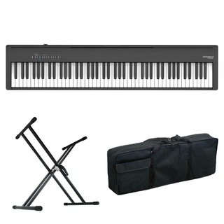 Roland ローランド FP-30X-BK Digital Piano ブラック 電子ピアノ X型スタンド ケース付き セット [鍵盤 ACset]