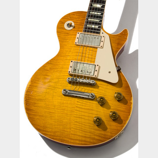Gibson Custom ShopHand Select 1P-Mahogany Historic Collection 1959 Les Paul Reissue Heavy Aged Double Dirty Lemon 2014