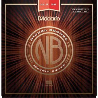 D'AddarioNickel Bronze Wound Acoustic Guitar Strings [NB13556BT/Medium， 13.5-56]
