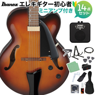 IbanezAFC71 VLS エレキギター初心者14点セット 【ミニアンプ付き】 フルアコギター